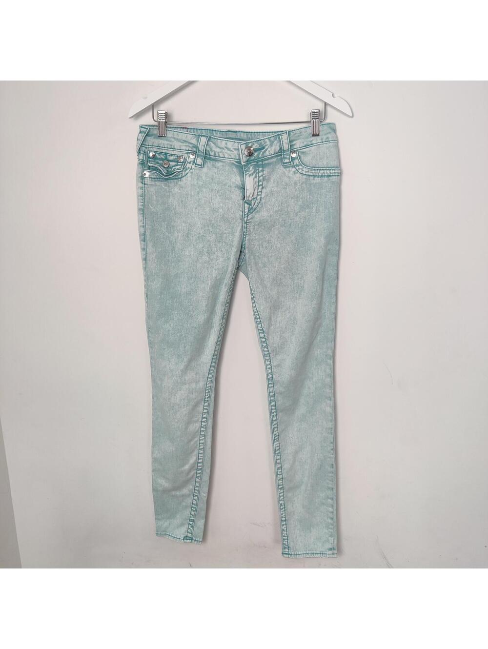 True Religion Super Skinny Jeans Size 29 Light Acid Wash